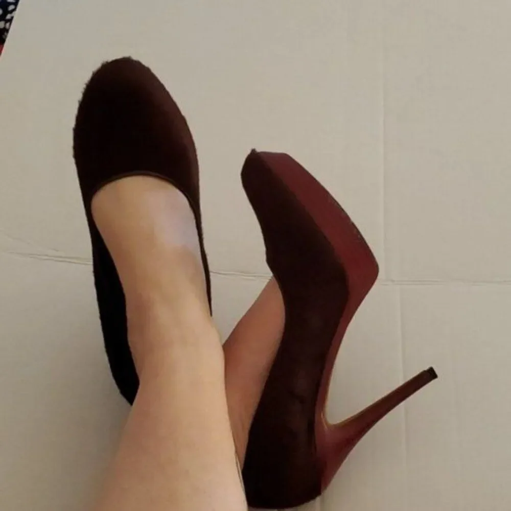 Donald J Pliner Heels Pumps Platform Leather Stilettos Red Women's WOMAN'S 9 ½